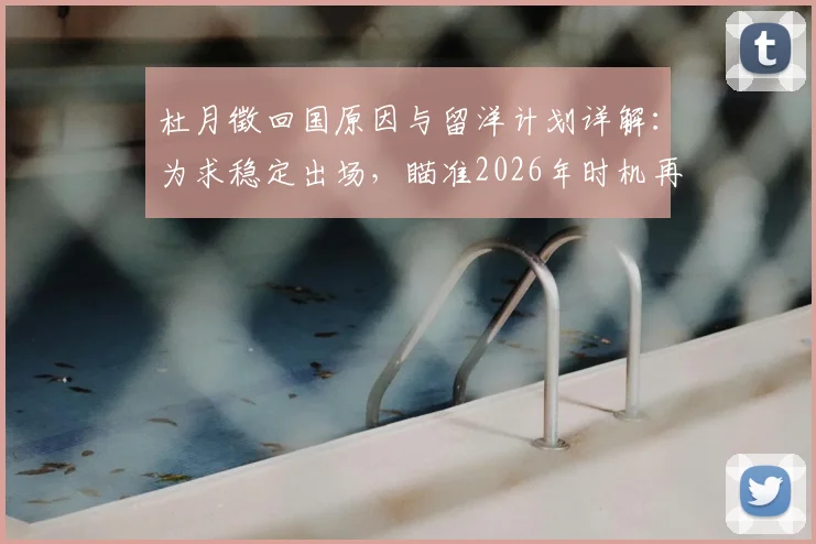 杜月徵回国原因与留洋计划详解：为求稳定出场，瞄准2026年时机再次启程