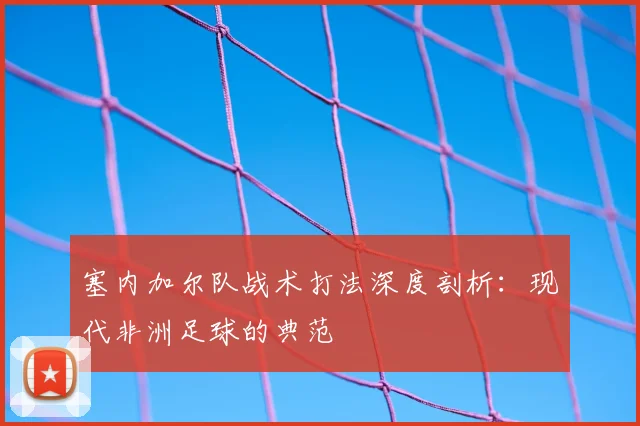 塞内加尔队战术打法深度剖析：现代非洲足球的典范